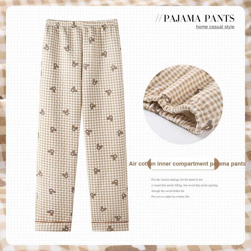 MIIOW Pajama Pants Women's Apricot-1