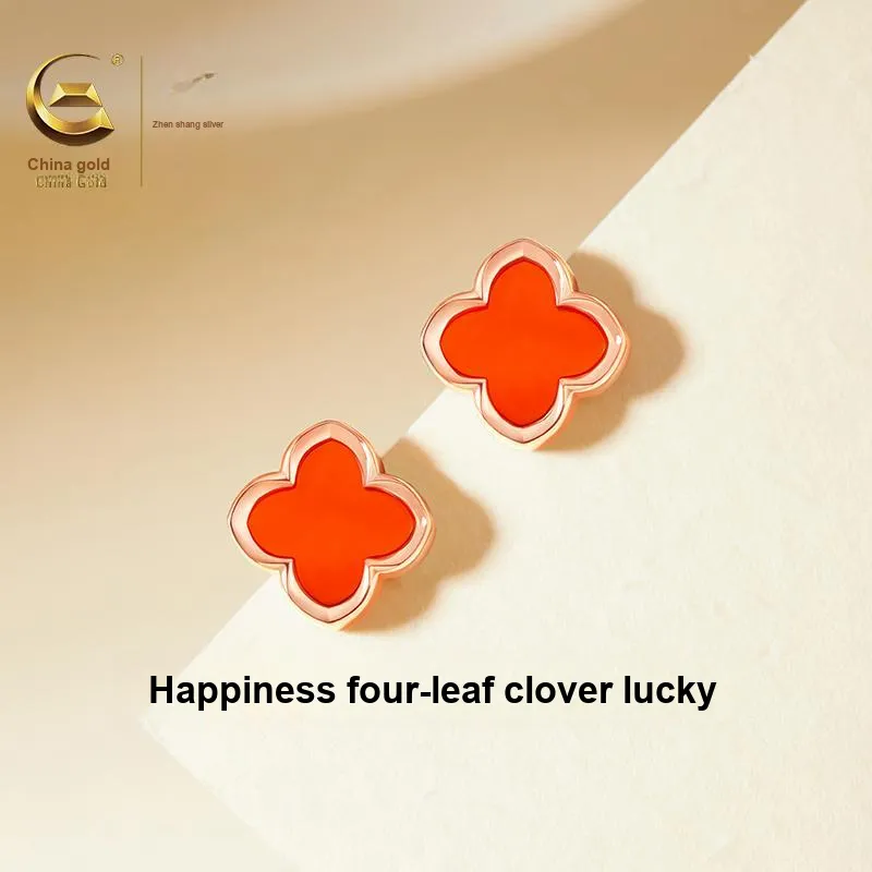 ZSY Agate Jade Stud Earring, Box Women's-2