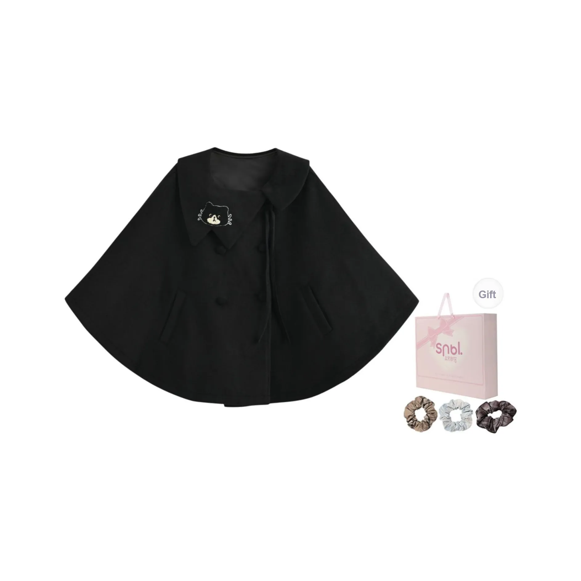 SNBL Черный Женский Плащ