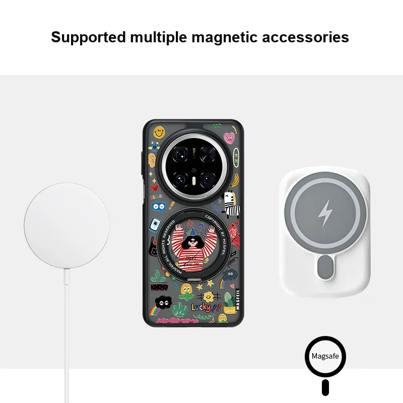 Marsfield Acrylic Material Skin Friendly 360 Rotating Pivot Case Phone Cases Compatibility  Huawei Mate 70/60/50/40 Pro-4