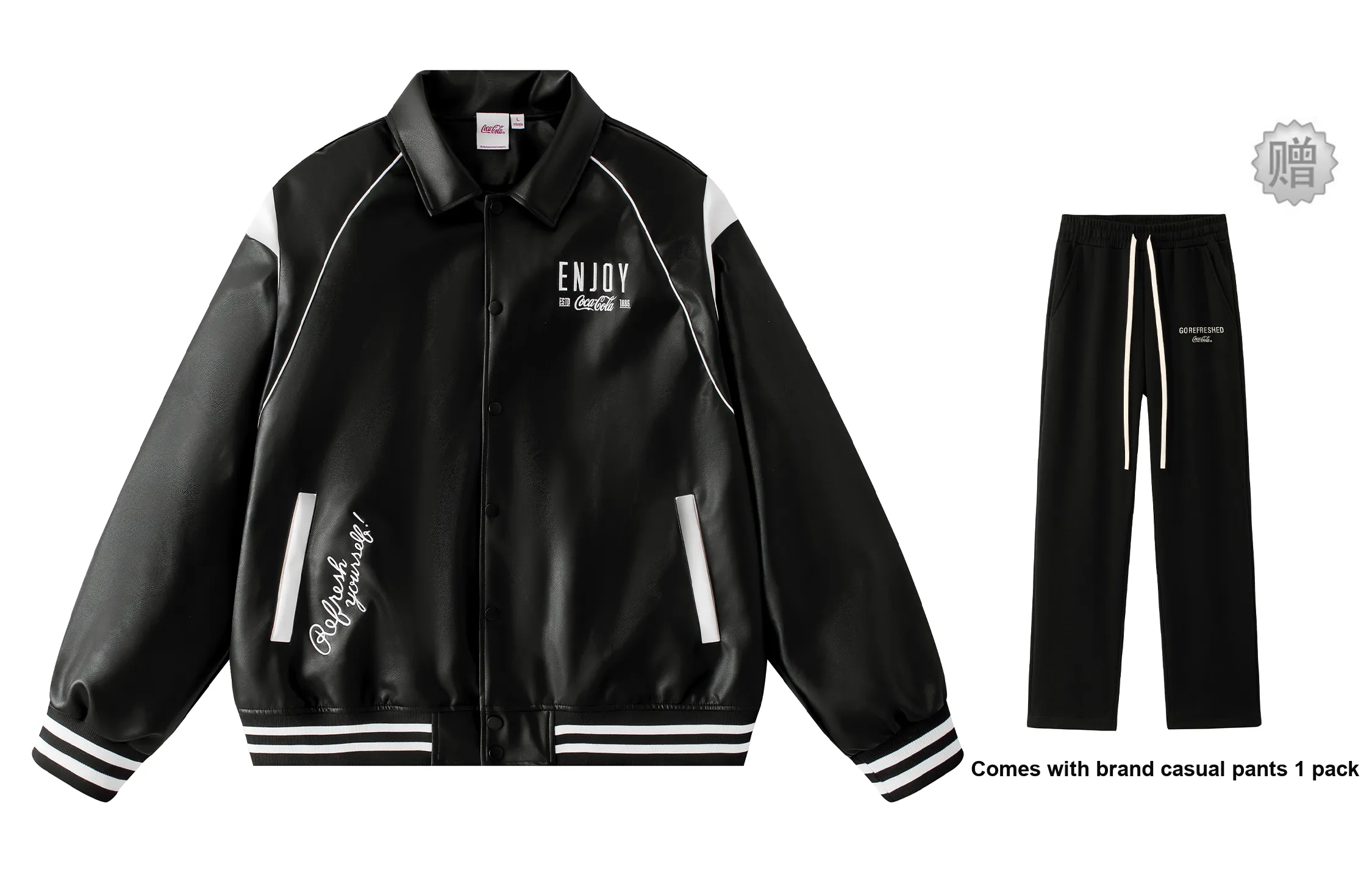 Coca Cola Leather Jackets Unisex