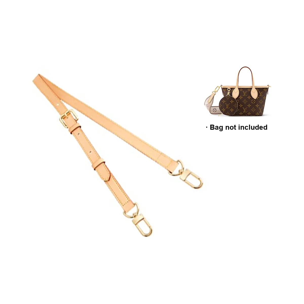 Ingenuity Handmade Сумка из коровьей кожи с ремешком женский бежевый