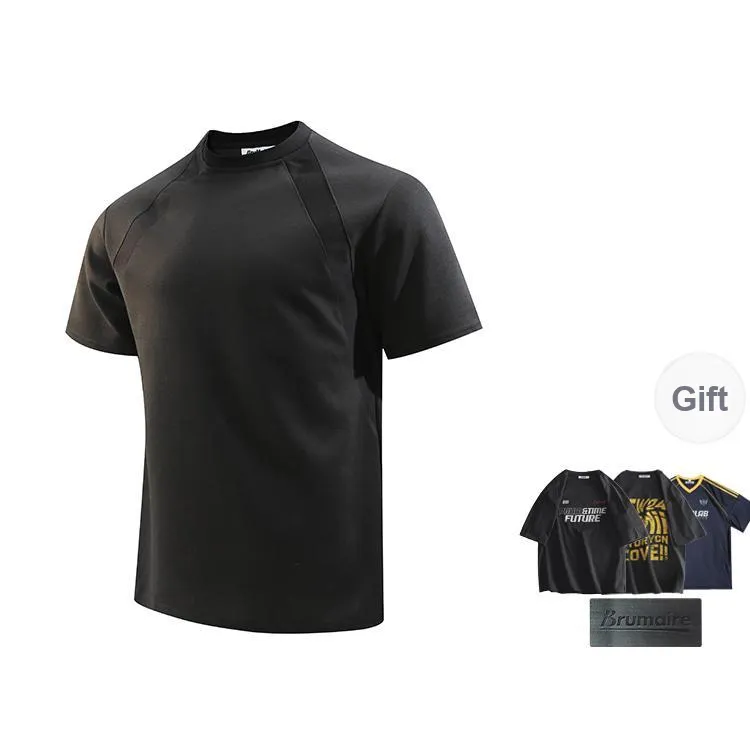 BRUMAIRE T Shirt Unisex Light Gray Includes Random Short Sleeved Top+Brooch-2