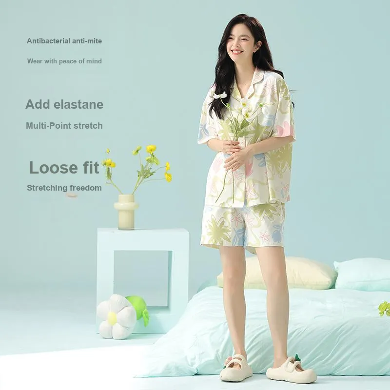 XIAFENYAN Pajama Set Women's Apricot-2