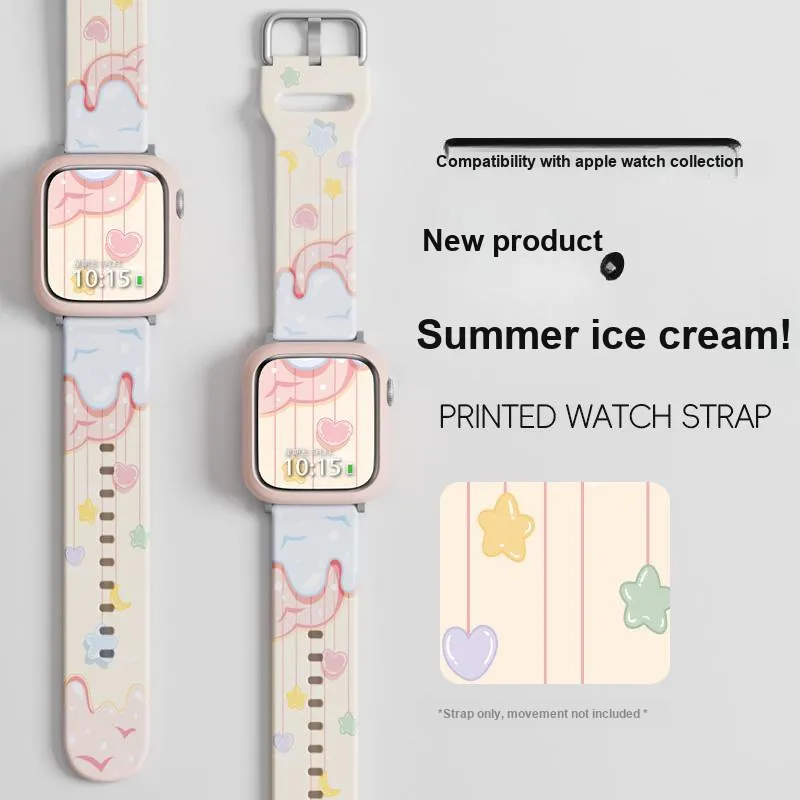 CHUANGYIDA Apple Compatibility Watch Band 135 200mm Silicone Material-7