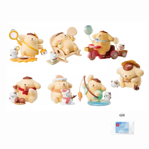 Miniso x Sanrio Помпомурин Детство Все SEASON COLLECTION Слепые коробки Один Mystery Коробка Целая коробка 6 шт