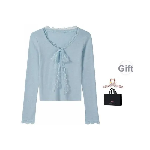 Aimilian Синий Женские T-рубашки