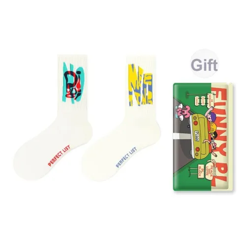 PL Worker's Пластинка Модные носки BE Унисекс MID Носки до икры