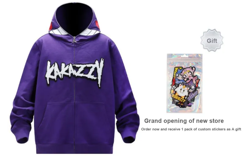 KAKAZZY Sweatshirt Unisex Purple-3