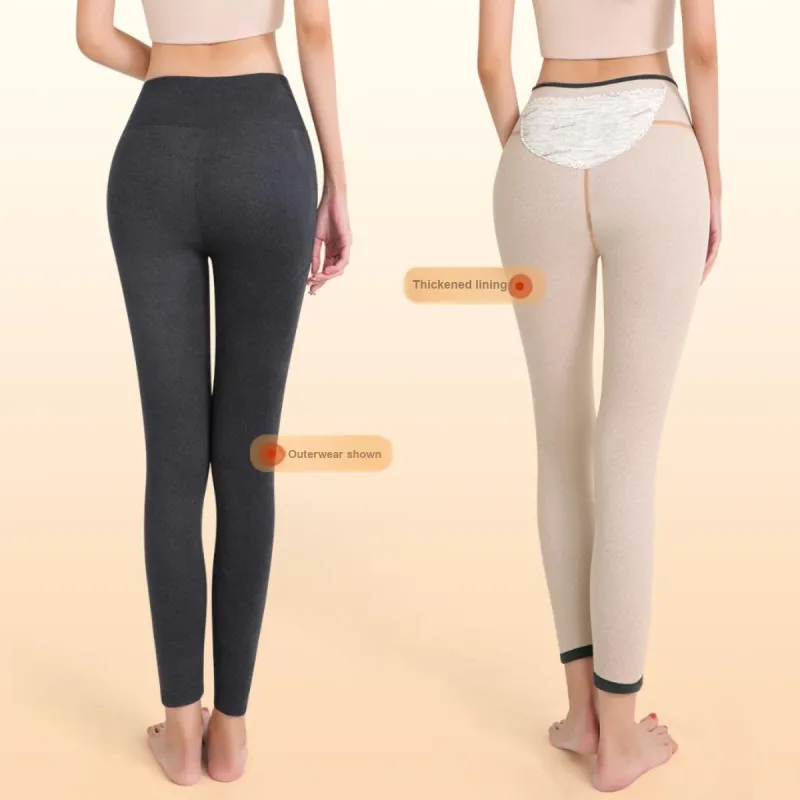 JUNEROSE Thermal Pants Women's Black Gray-6