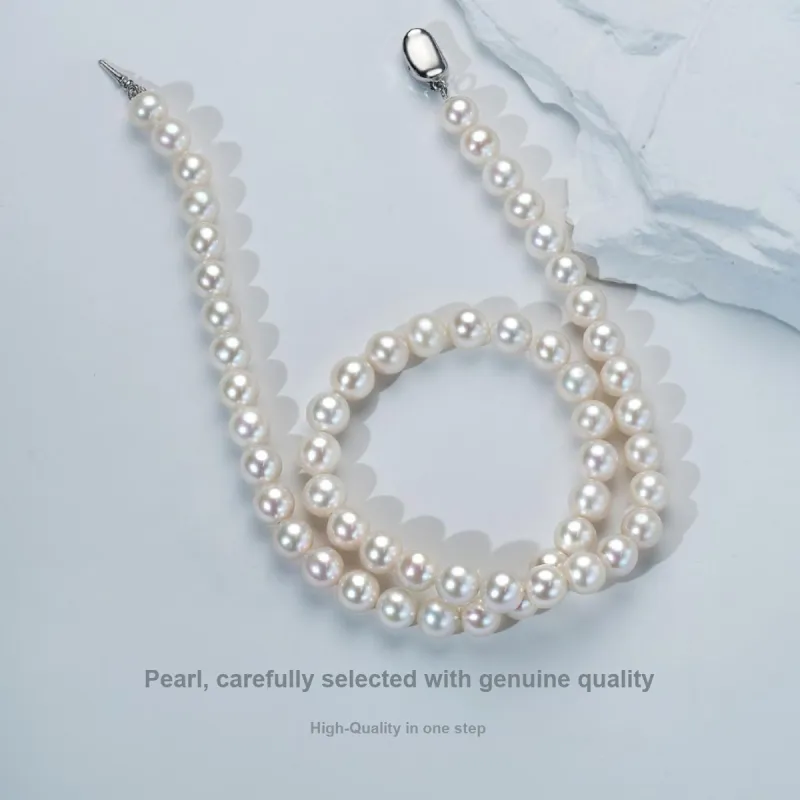 ME LUXE Pearl Necklace, Classic And Versatile Women's-4