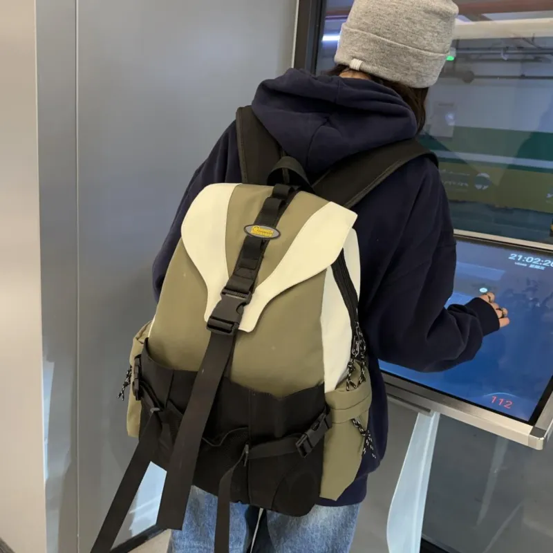 GEERDUN Nylon Backpack Unisex Multicolor-7