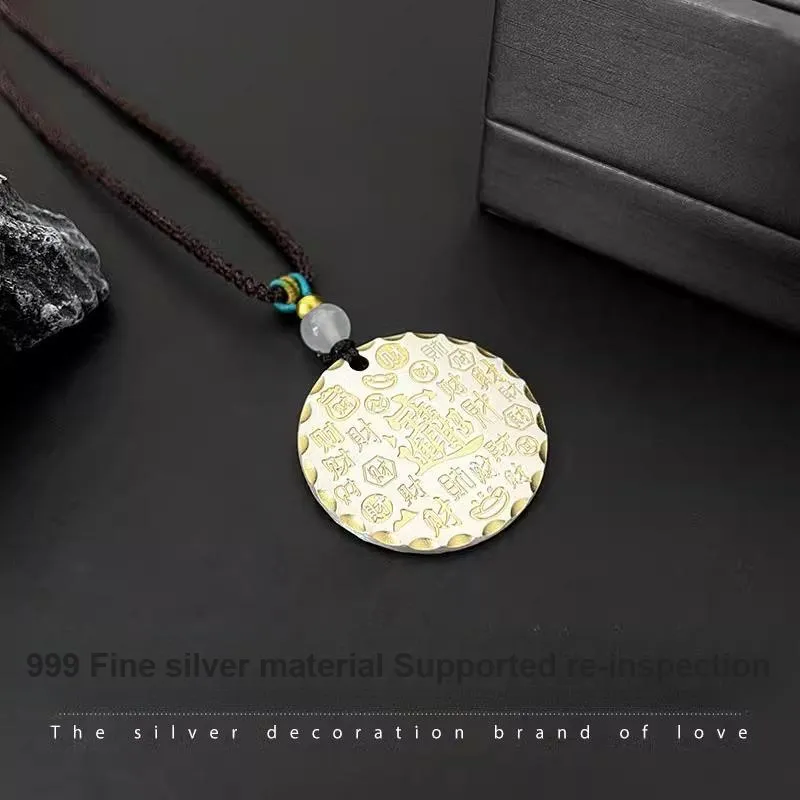 COISE 999 Fine Silver Necklaces Unisex-1