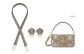 [Underarm Shoulder Strap]Elephant Gray 1.1cm Width 65cm+Abrasion-Resistant Buckle