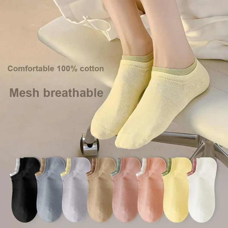 XIA.WA.ZHI.XIU No Show Socks Women's Shopping Bag 5 Pack-19