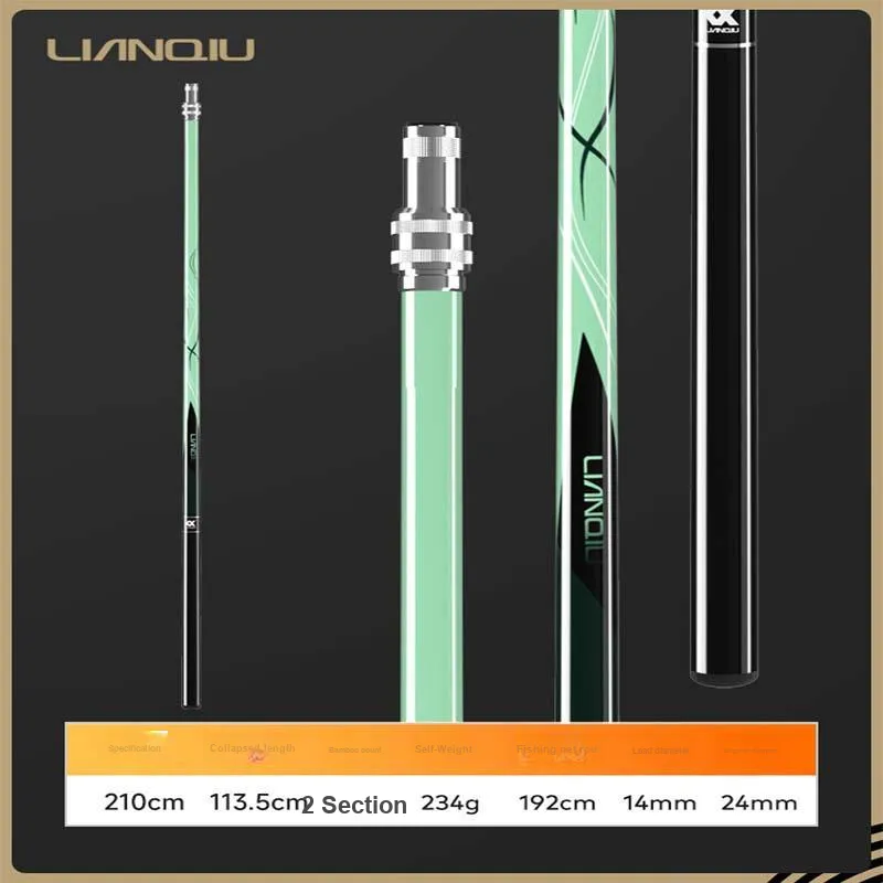 Even Ball Fishing Nets Carbon Fiber Sky Sword 4th Generation Fishing Net Pole Without Net Head Tiffany Blue-3