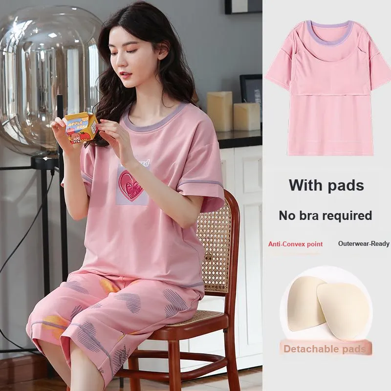 FENTENGCARE Pajama Set Women's Peach-6