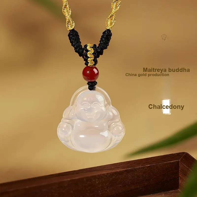 Central Fashion Chalcedony Necklaces Women's-1