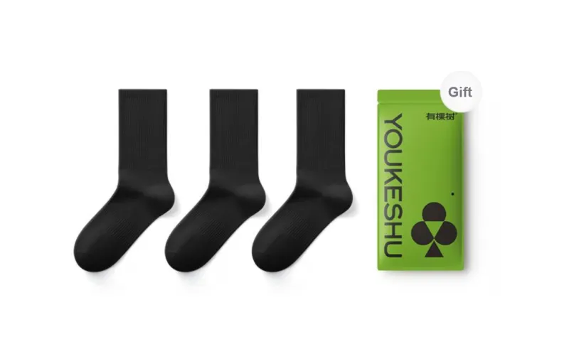 YOUKESHU Mid Calf Socks Men's 5 Pack Gift Box Set-10