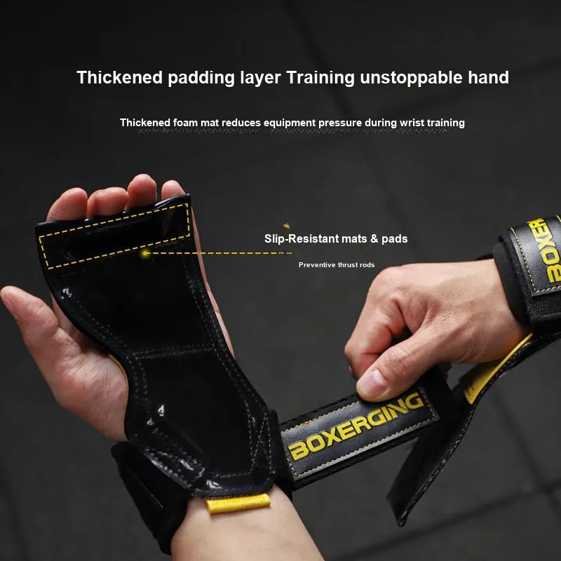 BOXERGING Weightlifting Belts / Gym Gloves Palm Protection-4