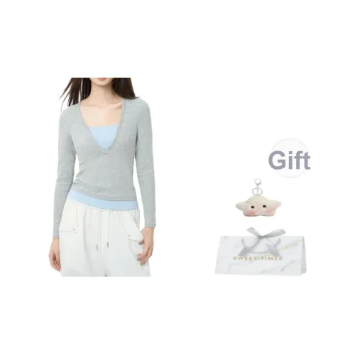 EVPGB Серый Женский Трикотаж