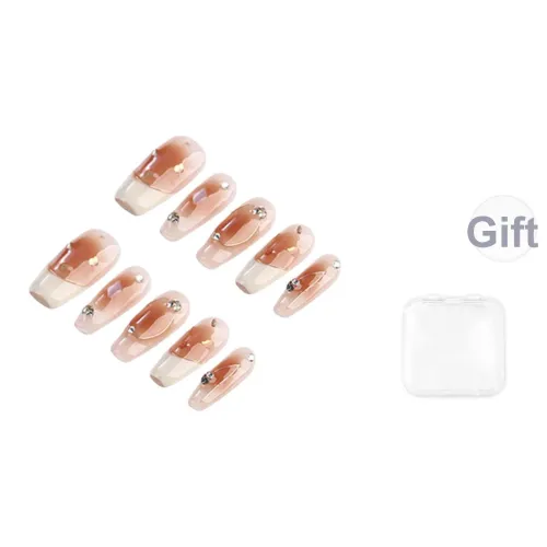 Song Biography Sweetheart Молочно-белый Французский Мягкий False Nail Средний LADDER 25 мм