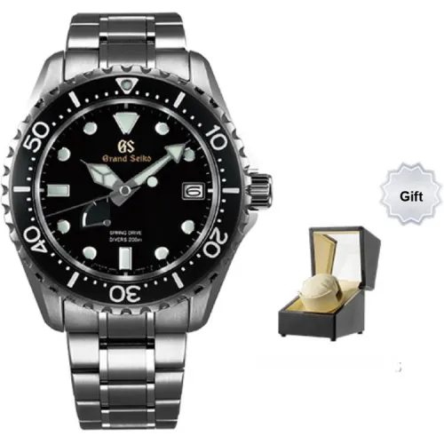 GRAND SEIKO Механический Movement Мужские Спортивная Серия Часы 44,19mm*14,02mm Черный