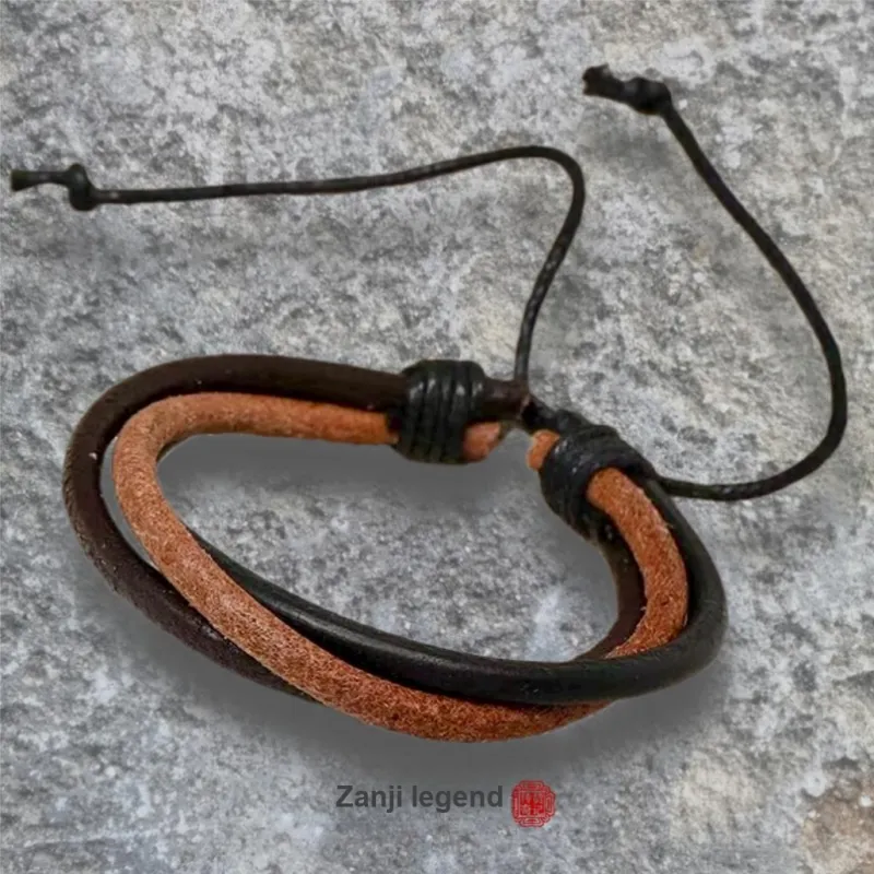 ZANJICHUANQI Leather Bracelets Unisex-5