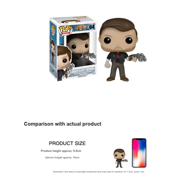 Funko Pop! Games Bioshock Booker DeWitt Skyhook Figure #64-3