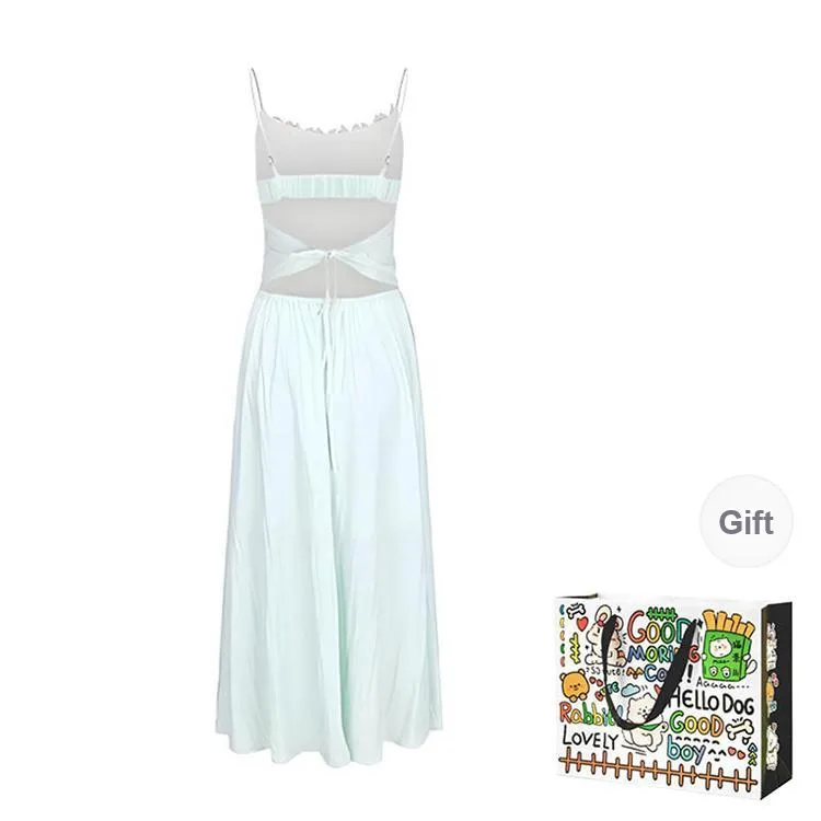 Dippanis Slip Dress Women's Green-1