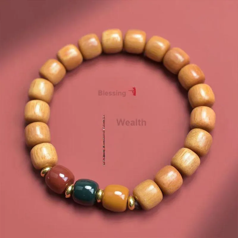 Master Kim Green Sandalwood Bracelets Unisex-4