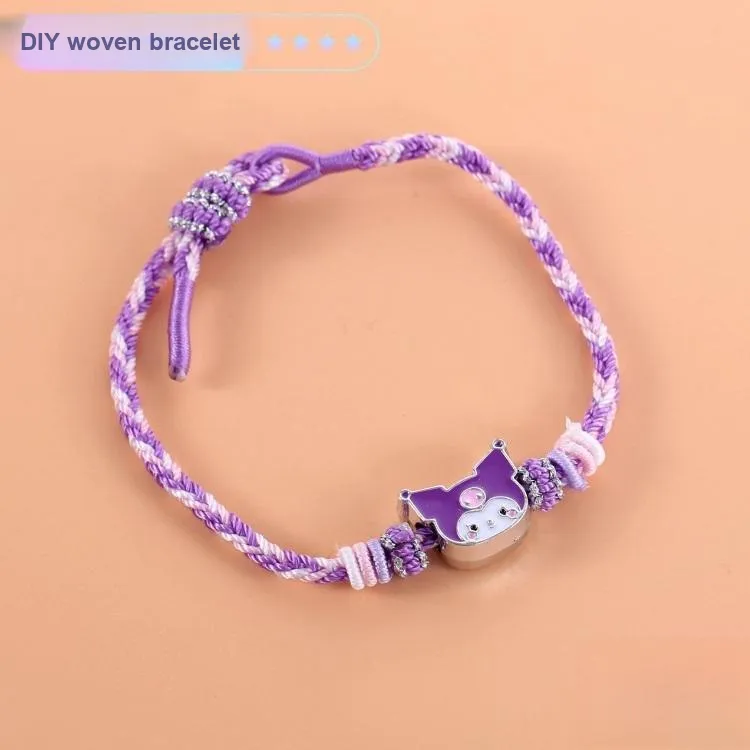 Sanrio Hello Kitty Kuromi Beaded Gift Box Set DIY Braided Chain Lanyards-2