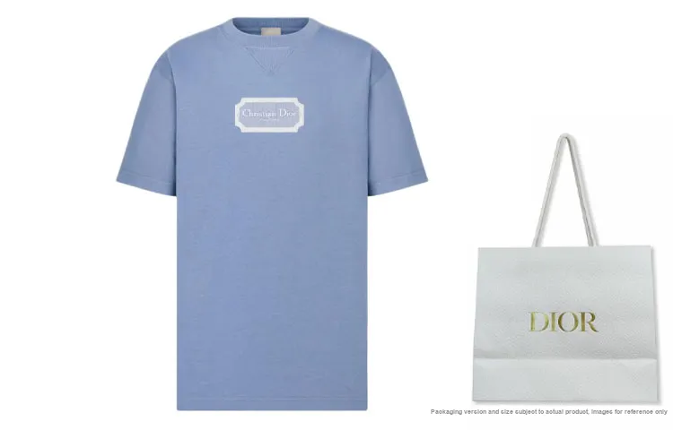 DIOR SS24 Men Letter Embroidery Crew Neck Short Sleeve T