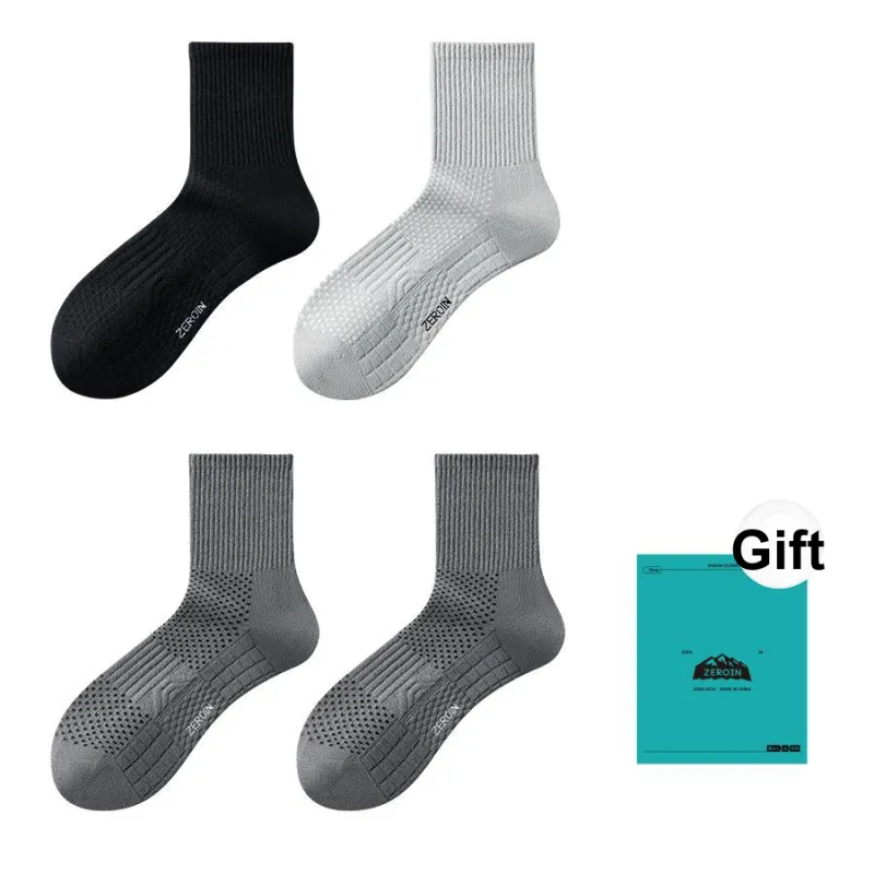 ZEROIN Mid Calf Socks Unisex Box 4 Pack-44