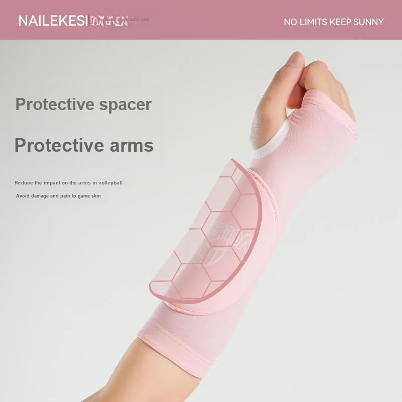 NAILEKESI Arm Guards Sponge Cushion Anti Collision Anti Discoloration 1 Pair Black Unisex Professional Protective-5