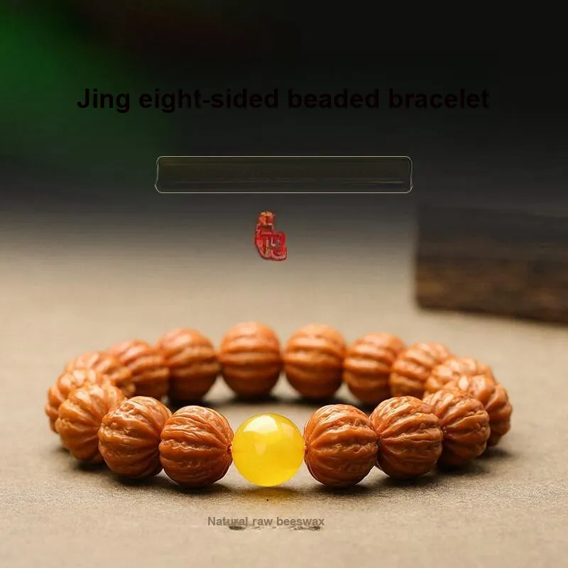 MY Monkey Head Walnut Bracelets Unisex-1