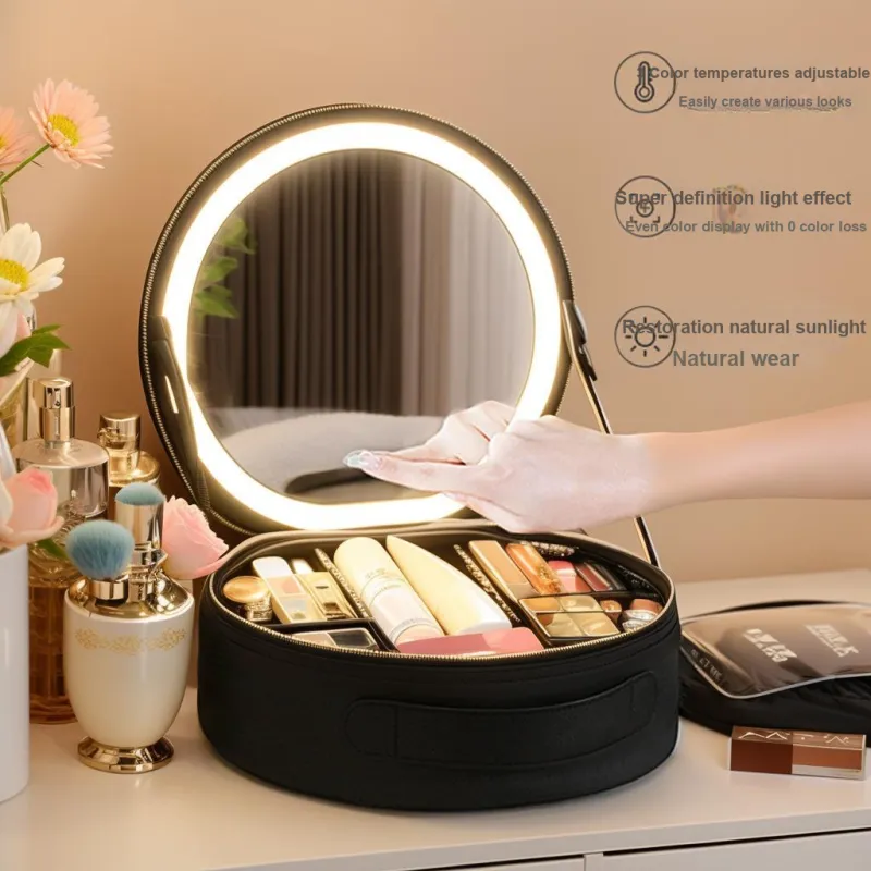 MUYAXUAN Large Capacity Portable Travel Cosmetics Storage Bag-2