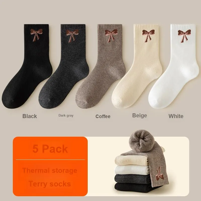H YXIANG Mid Calf Socks Women's Combo Set-21
