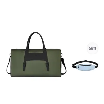 PIERRE CARDIN Fabric, Synthetic Leather Casual Minimalist Style Short Trip Luggage Bag Travel Bag Men's Green