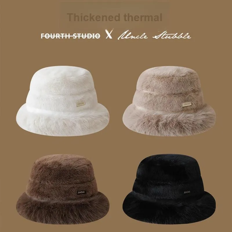 Shizhu Thickened Bucket Hats Women's-4