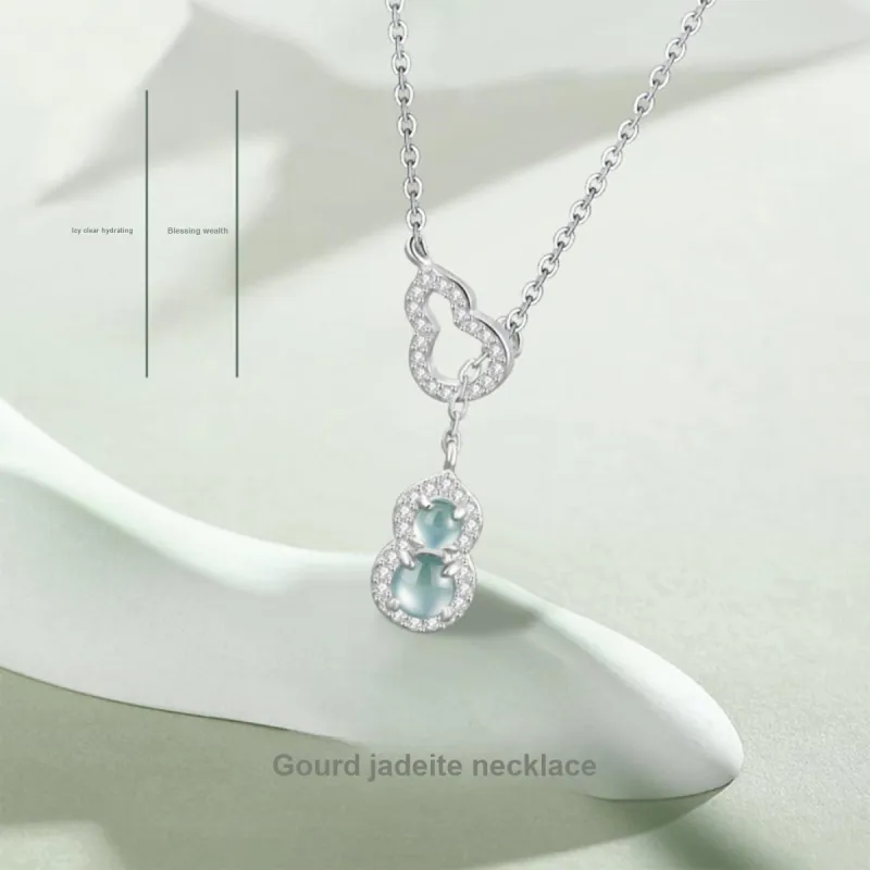 PUTUOSHANWENCHUANG Ice Glutinous Jadeite Necklaces Women's-1
