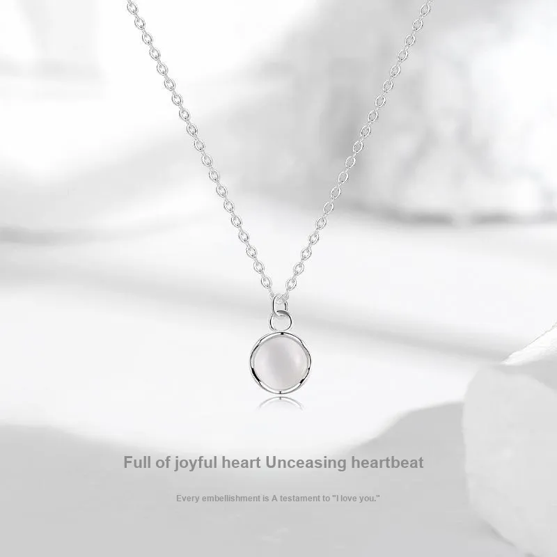 JUICY GRAPE Glass Cat Eye Jade Necklaces Women's-1