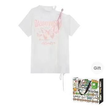 BVODE T Shirts Women's Apricot Shopping Bag