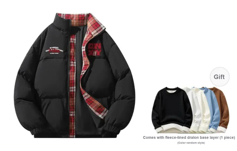 Qnxeey Down Jackets Unisex-12