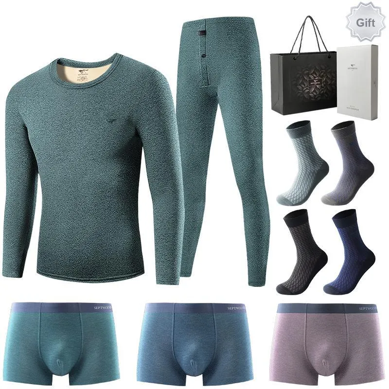 SEPTWOLVES Men Thermal Sets-18