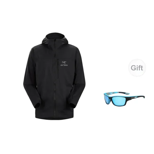 Arcteryx Squamish Windbreaker Jackets Men Black - Includes Glasses