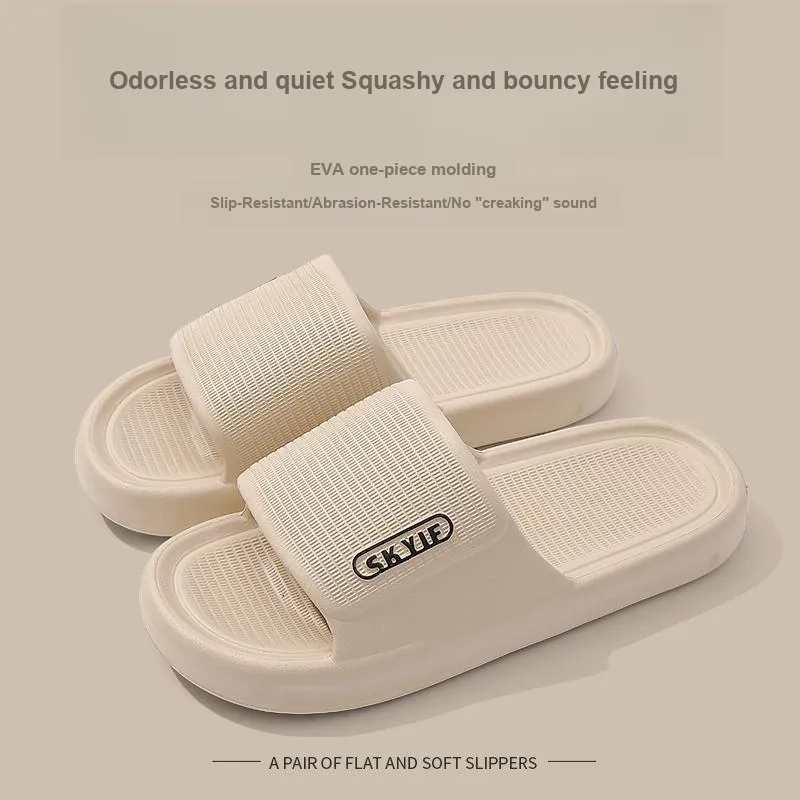 Foot Recreation Summer Home Indoor Comfortable Slip Resistant Bathroom Quiet EVA Slippers, Home Slippers, Unisex-6