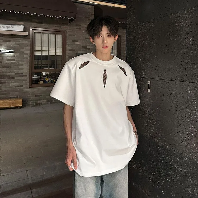 TESTUNG Minimalist Style Basic T Shirt Unisex-1