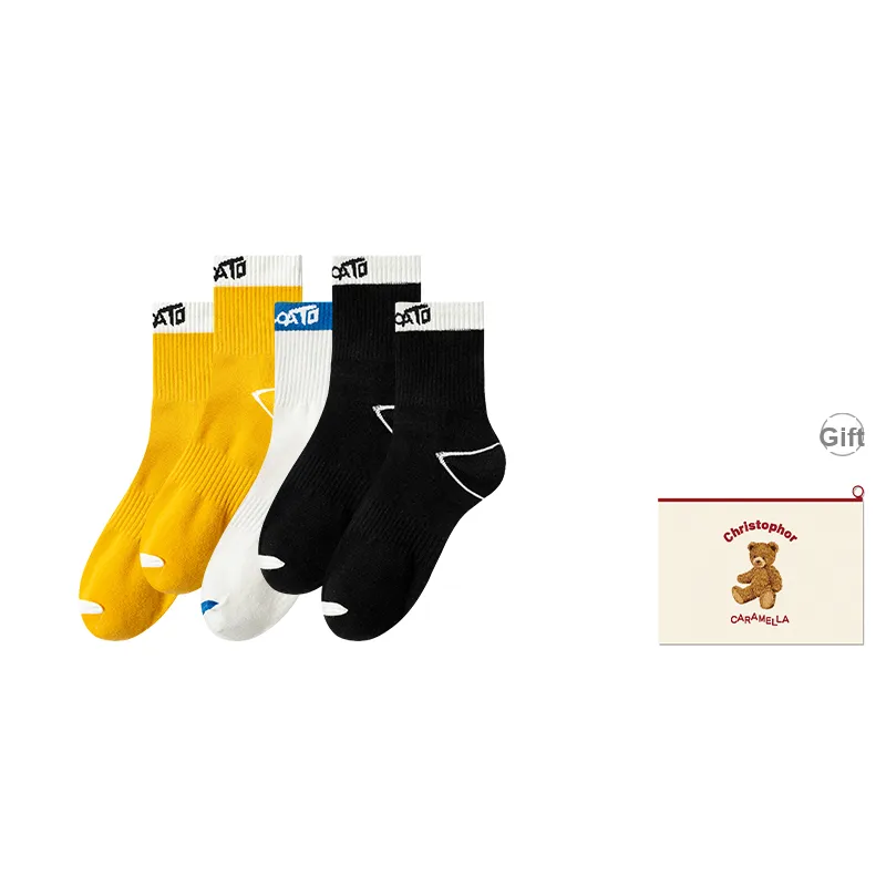 Caramella Mid Calf Socks Men's Shopping Bag Combo Set-15