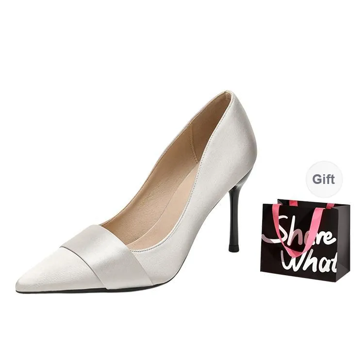 BIGTREE Slim Heel High Heels 7cm/9cm Women's-0